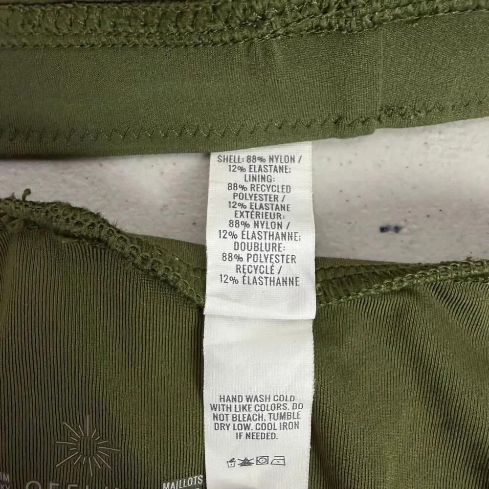 Offline by Aerie Medium Scoop Cheeky Bikini Green Cream - Picture 9 of 9